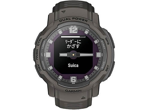 ガーミン GARMIN Instinct Crossover Dual Power （インスティンクト クロスオーバー デュアル パワー） Tidal  Blue（タイダルブルー） 45mm シリコンバンド Suica対応 ハイブリッドGPSスマートウォッチ 010-02730-42  通販【全品無料配達】 - ヨドバシ.com