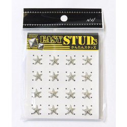 E-ST25-SL [爪スタッズ 星型 シルバーカラー 8mm 16個入り]