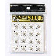 E-ST25-SL [爪スタッズ 星型 シルバーカラー 8mm 16個入り]