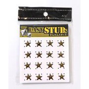 E-ST25-AG [爪スタッズ 星型 アンティークゴールドカラー 8mm 16個入り]