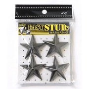 E-ST30-BS [爪スタッズ 星型 ブラックシルバーカラー 38mm 4個入り]