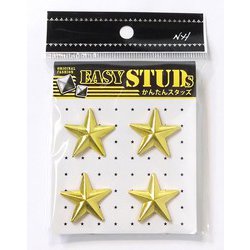 E-ST51-GL [爪スタッズ 星型 ゴールドカラー 27mm 4個入り]