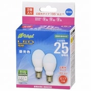 LED電球 小形 E17 25形相当 昼光色 2個入 LDA3D-G-E17 IH23 2P
