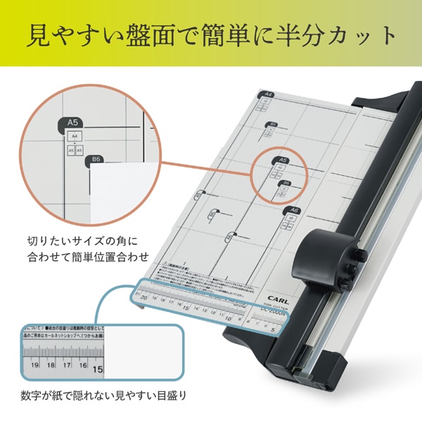 CARL DISK CUTTER A4サイズ 安全設計