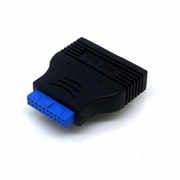 M/B USB変換アダプタ M/B USB 3.0ヘッダ端子 - USB 3.0 A(メス)×2 ブラック PD8524