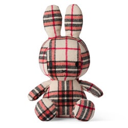 BTT-018RD BON TON TOYS Miffy Check ぬいぐるみ 33cm Red [キャラクターグッズ]