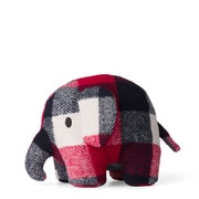 BTT-021RD BON TON TOYS Elephant Check ぬいぐるみ 20cm Red [キャラクターグッズ]