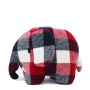 BTT-022RD BON TON TOYS Elephant Check ぬいぐるみ 27cm Red [キャラクターグッズ]