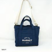 JA1644NV [マーケット 多ポケットトート 小 ネイビー]