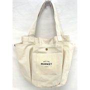 J5922IV [マーケット オーバーポケットトート アイボリー]