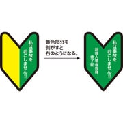1150220002 [ヘルメット用教育修了者ステッカー 無事故 5枚セット]