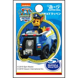 GFT01Y2346 パウ・パトロール シール＆アイロン 2WAY ワッペン 小 チェイス [キャラクターグッズ]