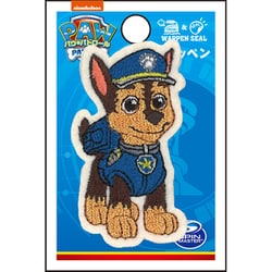 GFT01Y2354 パウ・パトロール シール＆アイロン 2WAY ワッペン 小 チェイス [キャラクターグッズ]