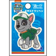 GFT01Y2357 パウ・パトロール シール＆アイロン 2WAY ワッペン 小 ロッキー [キャラクターグッズ]