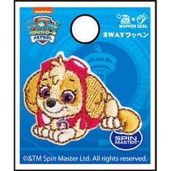 GFT01Y2364 パウ・パトロール シール＆アイロン 2WAY ワッペン ミニ ポーズ スカイ [キャラクターグッズ]