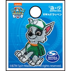 GFT01Y2365 パウ・パトロール シール＆アイロン 2WAY ワッペン ミニ ポーズ ロッキー [キャラクターグッズ]