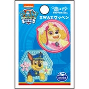 GFT01Y2366 パウ・パトロール シール＆アイロン 2WAY ワッペン 小 スカイ＆チェイス [キャラクターグッズ]