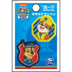 GFT01Y2367 パウ・パトロール シール＆アイロン 2WAY ワッペン 小 ラブル＆チェイス [キャラクターグッズ]