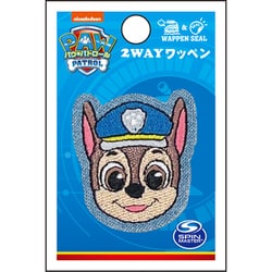 GFT01Y2372 パウ・パトロール シール＆アイロン 2WAY デニムワッペン 小 チェイス [キャラクターグッズ]