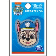 GFT01Y2372 パウ・パトロール シール＆アイロン 2WAY デニムワッペン 小 チェイス [キャラクターグッズ]