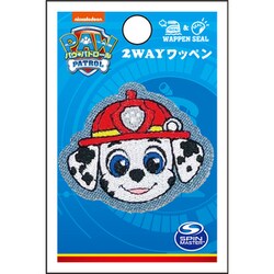 GFT01Y2373 パウ・パトロール シール＆アイロン 2WAY デニムワッペン 小 マーシャル [キャラクターグッズ]