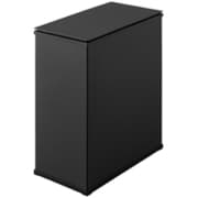 STPL-45 [スチールペール 45L フタ付き 分別可 袋止め付き ゴミ箱 ブラック]