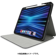 iPad Pro 11インチ 第4世代(2022)用 ケース ソフトレザー カバー 手帳型 スリープ対応 マグネット フラップ フリーアングル スタンド機能付 衝撃吸収 ブラック TB-A22PMSABK
