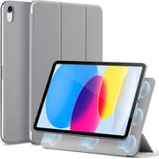 Rebound Magnetic Case for iPad 10 2022-Grey [10.9インチiPad（第10世代）用 Rebound磁気スリムケースカバー]