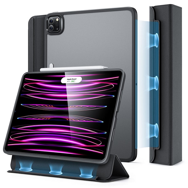 Ascend Hybrid Case for iPad Pro 12.9 2022/2021-Black [12.9インチiPad Pro（第6/5世代）用 Ascendハイブリッドケース]