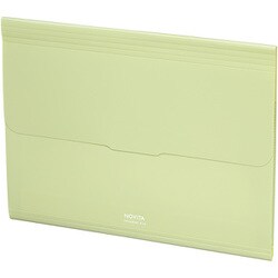 ポケットが大きく開く書類ファイル ノビータ A4 6P リーフグリーン フ-NV950G