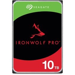 IronWolf Pro 3.5” ベイ無制限 10TB 内蔵HDD（CMR）データ復旧3年付 5年保証 7200rpm PC NAS用 RVセンサー搭載 ST10000NT001