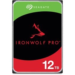 IronWolf Pro 3.5” ベイ無制限 12TB 内蔵HDD（CMR）データ復旧3年付 5年保証 7200rpm PC NAS用 RVセンサー搭載 ST12000NT001