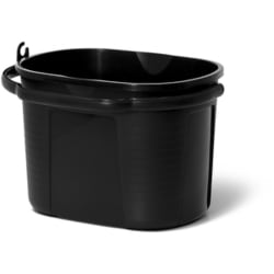 ワイドバケツ 19L オーバル ブラック