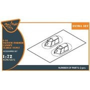 A72072 1/72 I-16 バキュームキャノピー 初期型 （クリアープロップ！用） [プラモデル用パーツ]