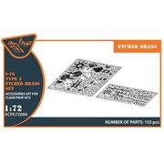 A72084 1/72 I-16 タイプ5 エッチングパーツ （クリアープロップ！用） [プラモデル用パーツ]