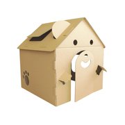 863 [くまさんのおえかきハウス ダンボールハウス 子ども用簡易ハウス]