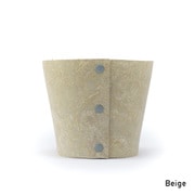 Earth Pot Linoleum &Saucer S (3号鉢)Beige