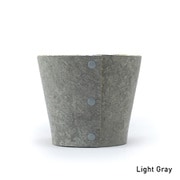 Earth Pot Linoleum &Saucer S (3号鉢)Light Gray