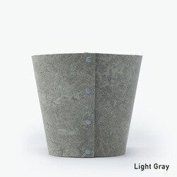 Earth Pot Linoleum ＆Saucer S+ （4号、5号鉢）Light Gray