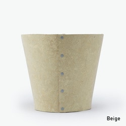 Earth Pot Linoleum ＆Saucer M （6号、7号、8号鉢）Beige