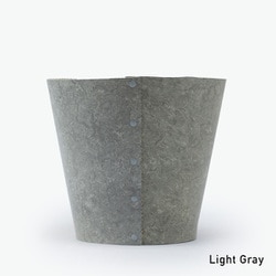 Earth Pot Linoleum ＆Saucer M （6号、7号、8号鉢）Light Gray