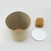 Earth Pot Linoleum &Saucer M (6号、7号、8号鉢)Dark Gray