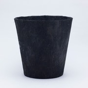 Earth Pot Coco & Saucer L Black