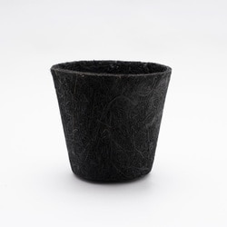 Earth Pot Coco ＆ Saucer S+ Black