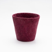 Earth Pot Coco & Saucer S+ Red