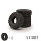 r-wpl-pt-c-v1softtire WPL JAPAN ソフトタイヤ V1 4個セット [ラジコン用パーツ]