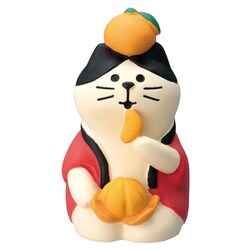 豆猫 デコレ(DECOLE)concombre まったりマスコット はふはふ（黒猫