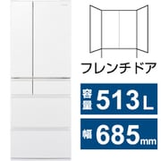 NR-F519MEX-W [冷蔵庫 MEXタイプ（513L・幅68.5cm・フレンチドア（観音開き）・6ドア・セラミックオフホワイト）]