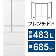 NR-F489MEX-W [冷蔵庫 MEXタイプ（483L・幅68.5cm・フレンチドア（観音開き）・6ドア・セラミックオフホワイト）]