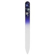 スワロフスキー チェコ製ガラス爪ヤスリ 14cm 青